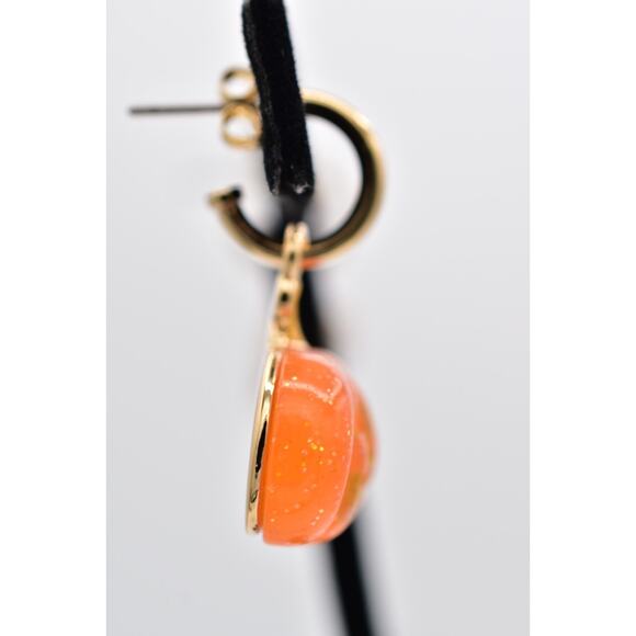 Coach Halloween Skull And Pumpkin Mismatch Earrings Glitter NEW 2024 Rare BinW - Picture 9 of 11